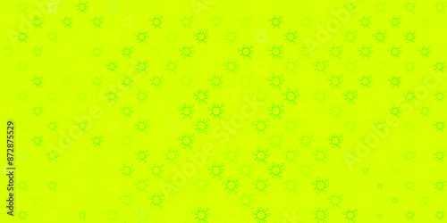Light green, yellow vector template with flu signs.