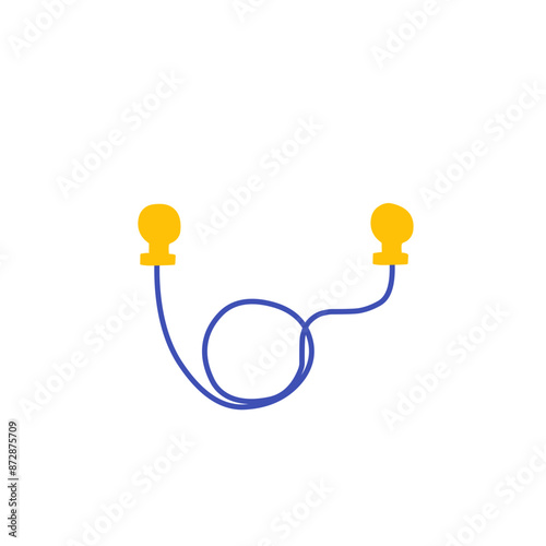 earplugs vector illustration