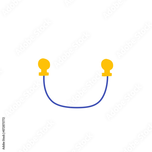 earplugs vector illustration