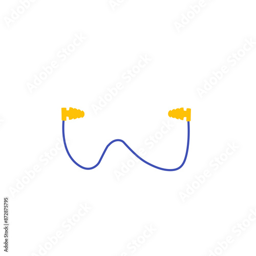 earplugs vector illustration