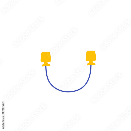 earplugs vector illustration