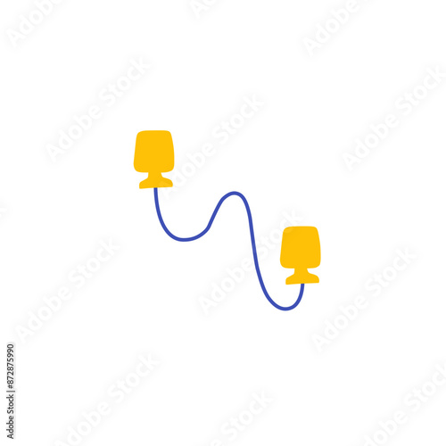 earplugs vector illustration