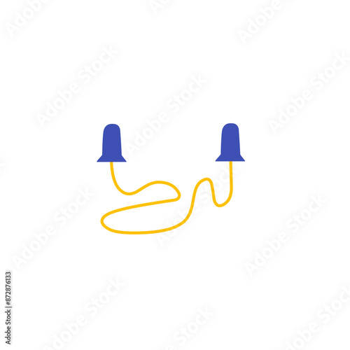 earplugs vector illustration