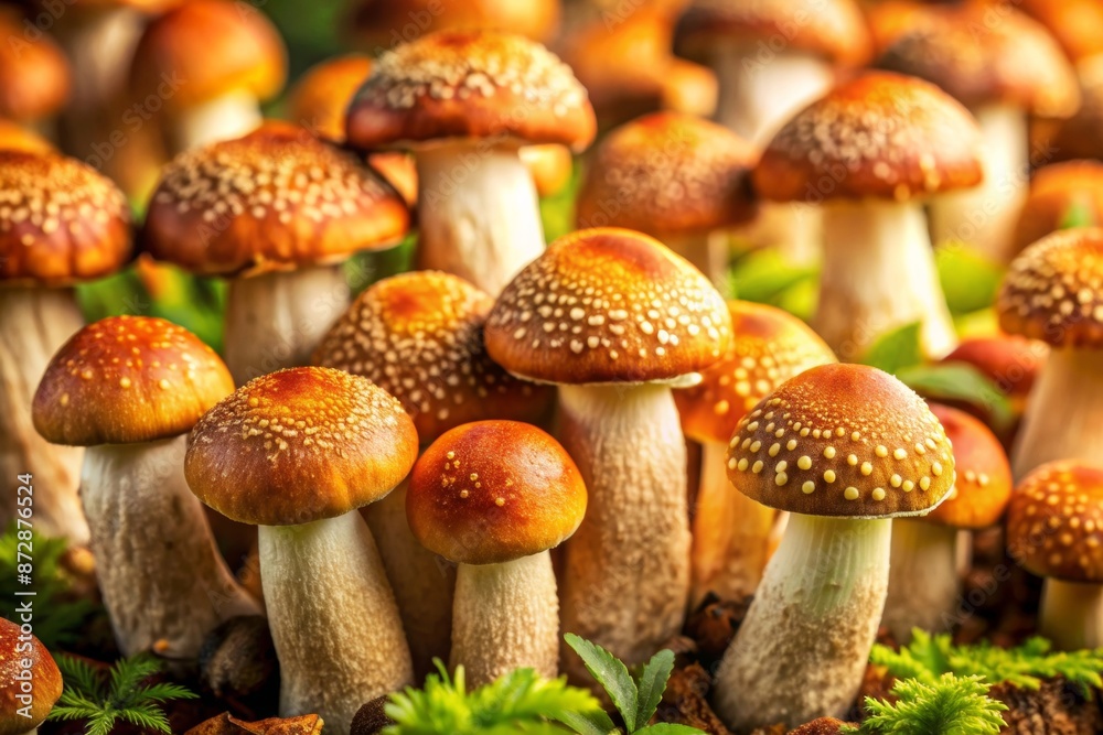 Obraz premium Boletus mushrooms photo background