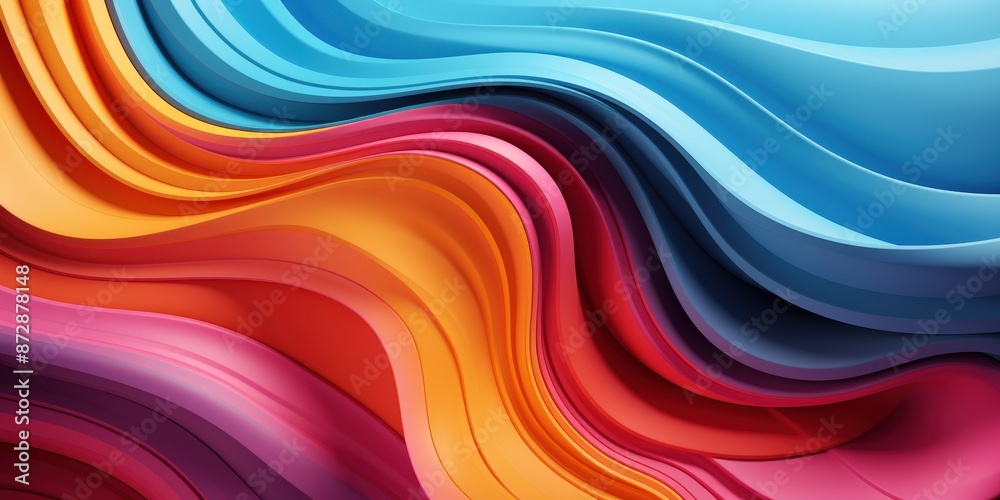 Abstract Colorful Wavy Background Abstract Colorful Wavy Background