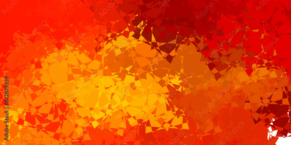 Dark Yellow vector layout with triangle forms. Dark Yellow vector layout with triangle forms.