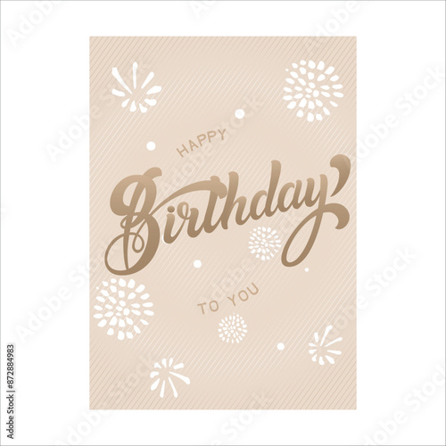 Birthday card vector ready for printing