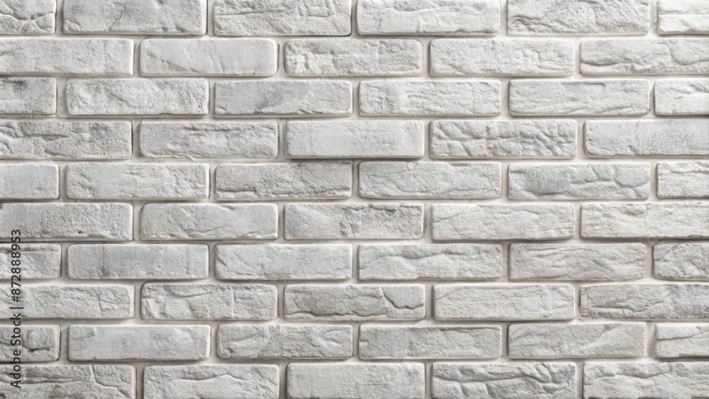 Weathered white brick wall texture background in light grey painted stone block pattern for modern interior exterior design backdrop. Weathered white brick wall texture background in light grey painted stone block pattern for modern interior exterior design backdrop.