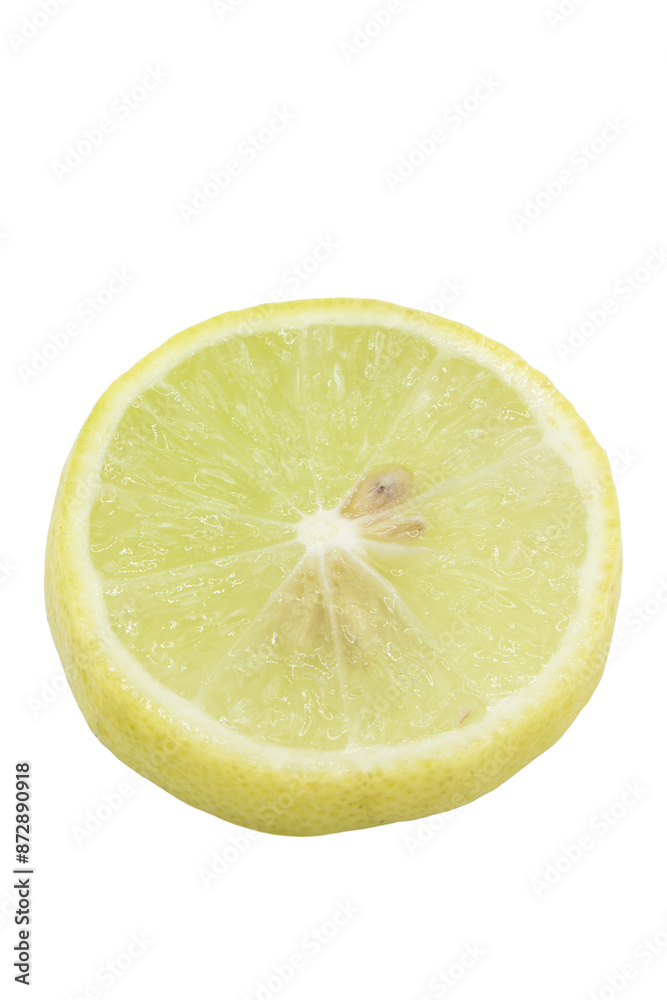 slice of lemon on transparent background slice of lemon on transparent background
