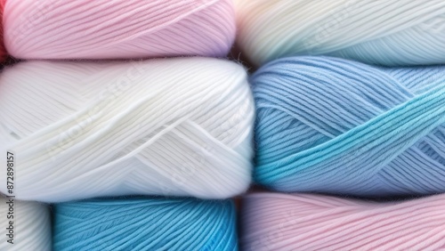 Close up of colorful wool texture, background