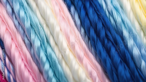 Close up of colorful wool texture, background