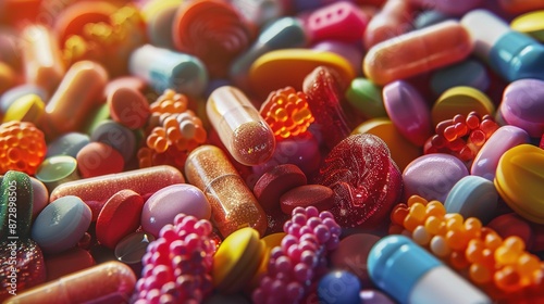 A colourful drugs UHD wallpaper