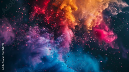 Colorful Powder Explosion