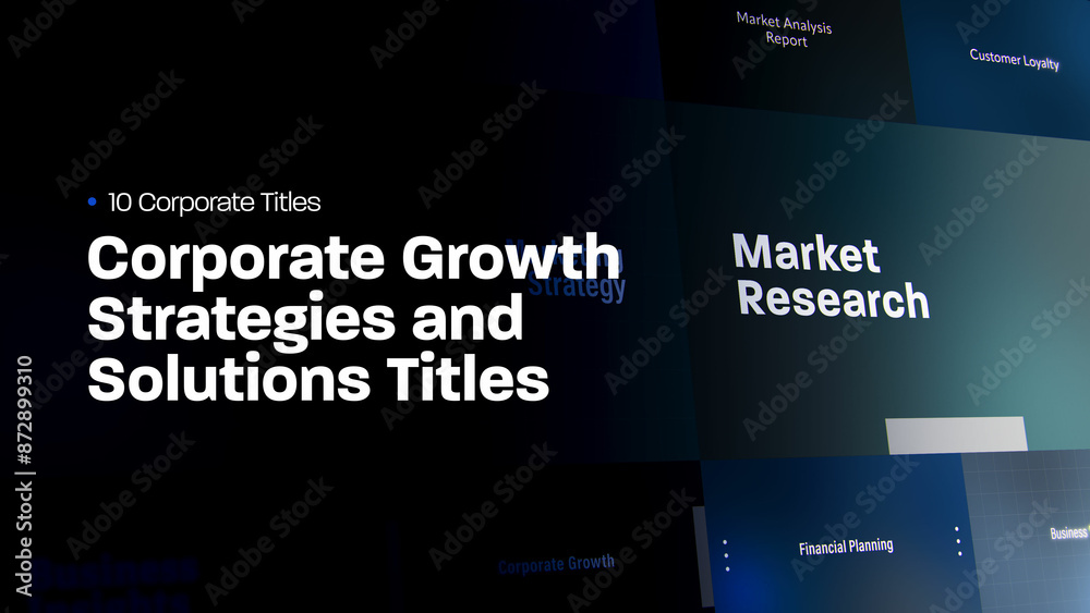 Controlling Title Corporate Growth Strategies and Solutions Titles | 10 Motion Titles ...