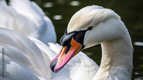 swan on the water