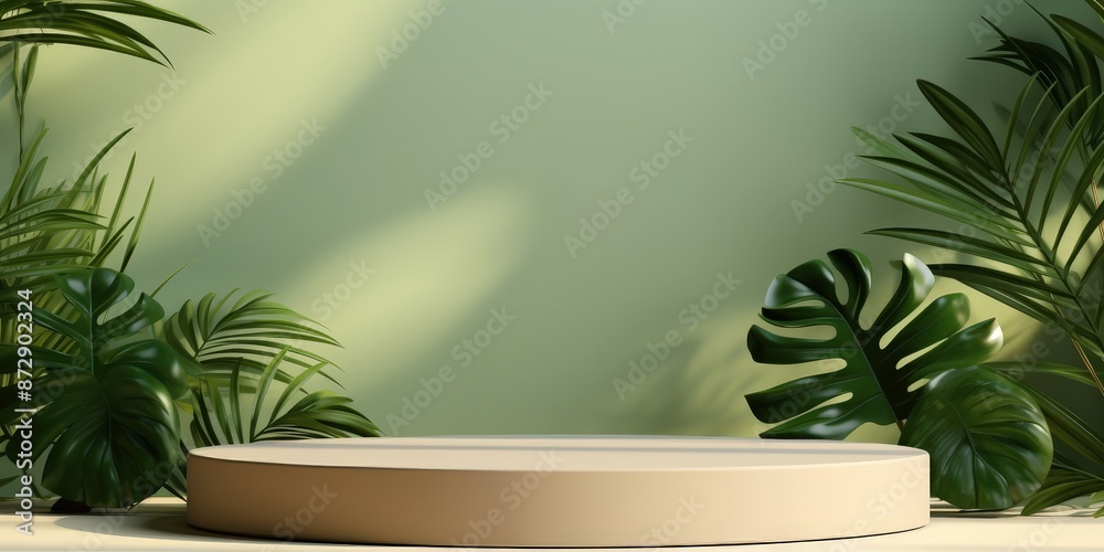 Tropical Minimalist Product Display Tropical Minimalist Product Display