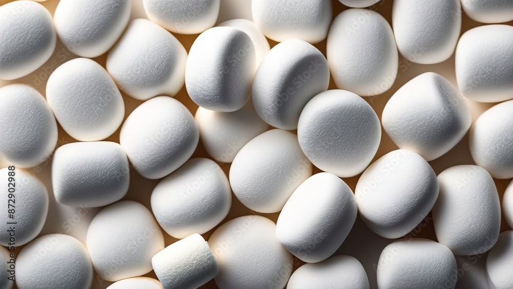 close up of pills on white