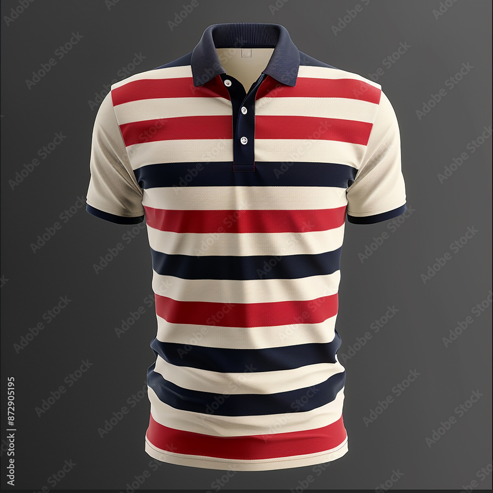 polo shirt mockup with simple background generated by AI polo shirt mockup with simple background generated by AI