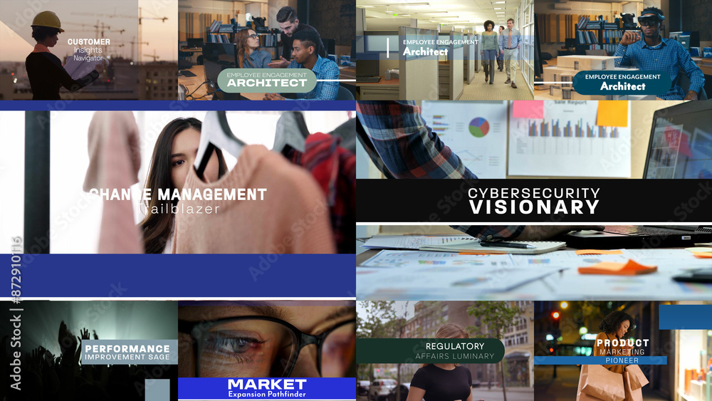 Corporate Vision | 10 Motion Titles with Control Panels Stock Template ...