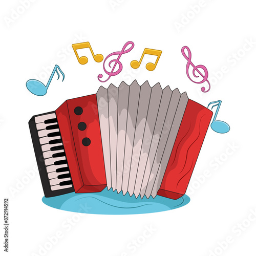 accordion illustration