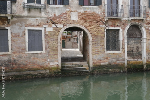 Historical venetian building on a canal