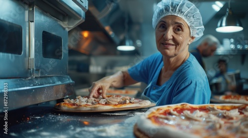 The Chef Preparing Pizza photo