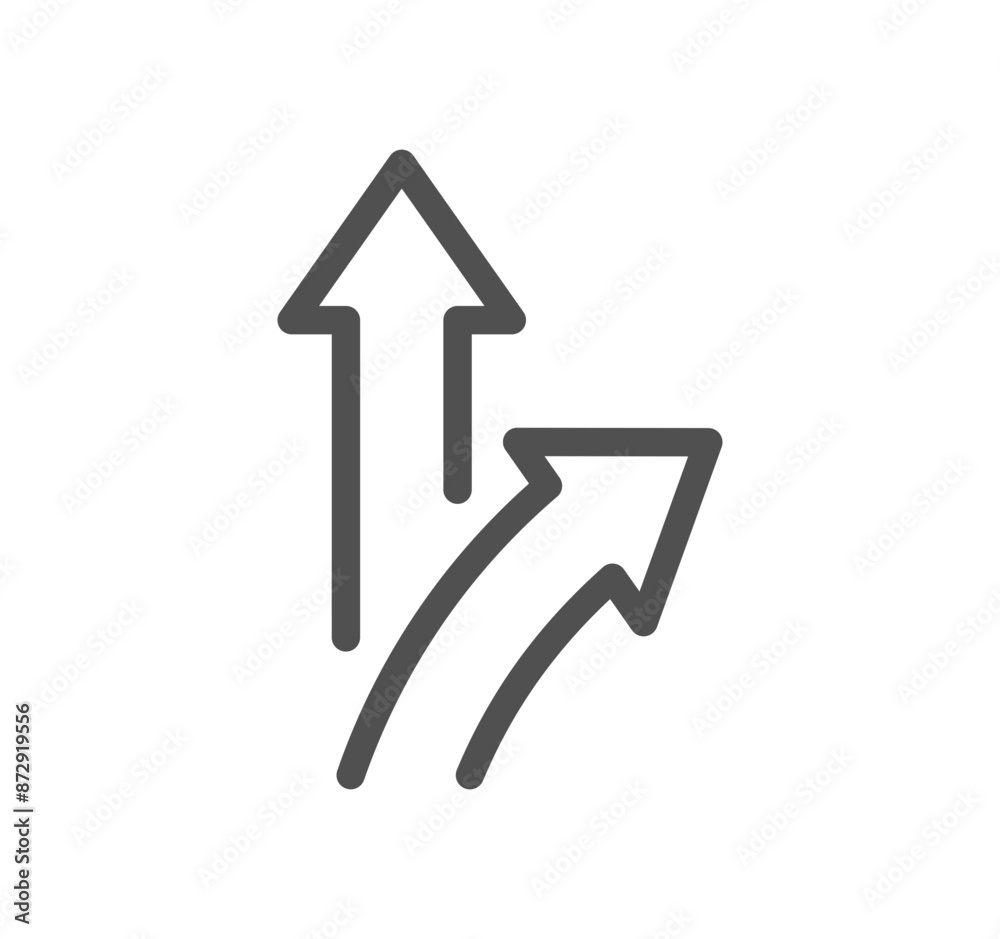 Direction related icon outline and linear vector.
Direction related icon outline and linear vector.