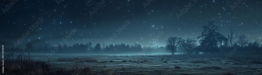 Ghostly Lights Focus on mysterious ghostly lights in the night sky, with a dark, rural background, empty space center for text Ghostly Lights Focus on mysterious ghostly lights in the night sky, with a dark, rural background, empty space center for text