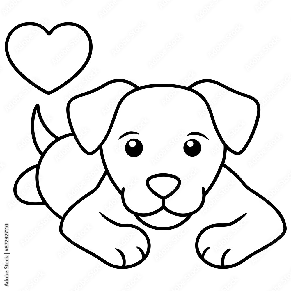 Happy Puppy Vector Design for Pet Branding and Graphics Happy Puppy Vector Design for Pet Branding and Graphics