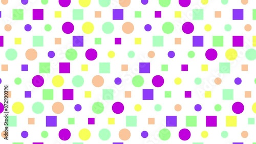 Wallpaper Mural abstract polka dots geometric floating loop background Torontodigital.ca