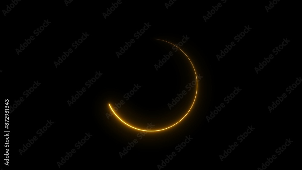Abstract Glowing Neon circle icon concept illustration background. Abstract Glowing Neon circle icon concept illustration background.