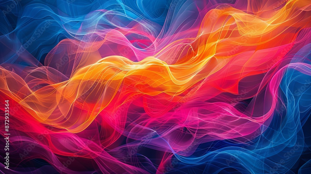 Vibrant abstract lines backdrop Vibrant abstract lines backdrop