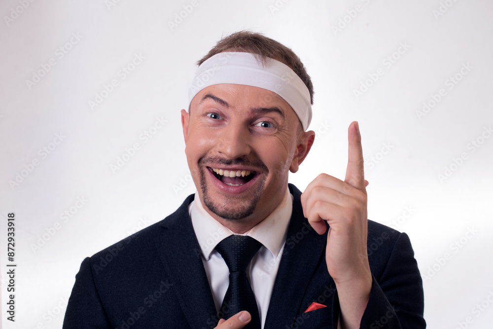 Portrait of young man posing. Idea. Man posing studio. Business concept.
Portrait of young man posing. Idea. Man posing studio. Business concept.