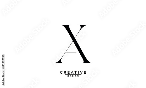 AX, XA, A, X, Abstract Letters Logo Monogram