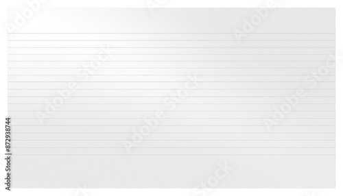 PNG Blank lined index card illustration