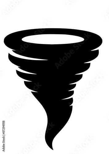 Tornado SVG, Storm SVG, Weather SVG, Wind SVG, Typhoon SVG, Hurricane SVG, Tornado Silhouette, Tornado Vector, Clipart, Cut file for Cricut SVG, JPG, PNG
