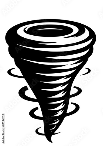 Tornado SVG, Storm SVG, Weather SVG, Wind SVG, Typhoon SVG, Hurricane SVG, Tornado Silhouette, Tornado Vector, Clipart, Cut file for Cricut SVG, JPG, PNG