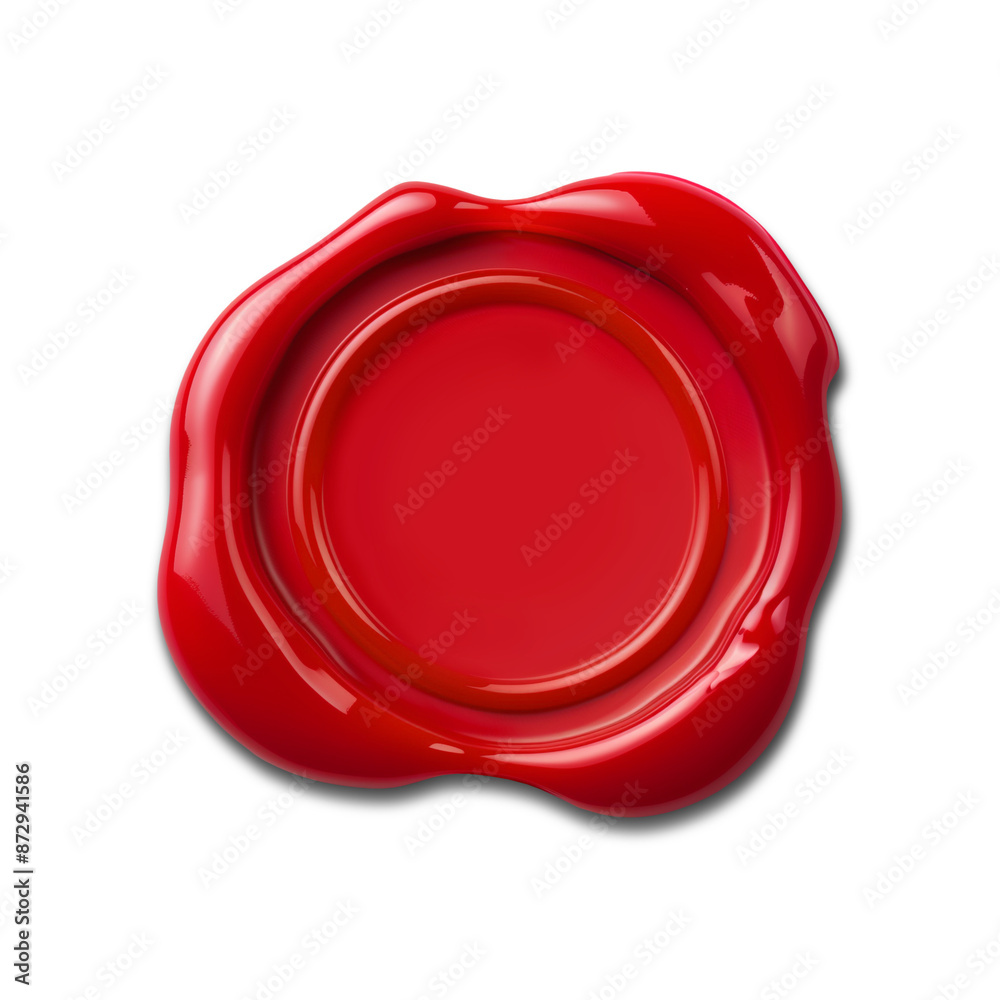 Glossy red wax seal isolated png. Empty space wax seal stamp template Glossy red wax seal isolated png. Empty space wax seal stamp template