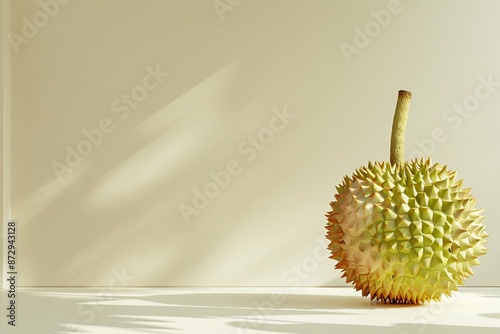 3d illustration of durian on background