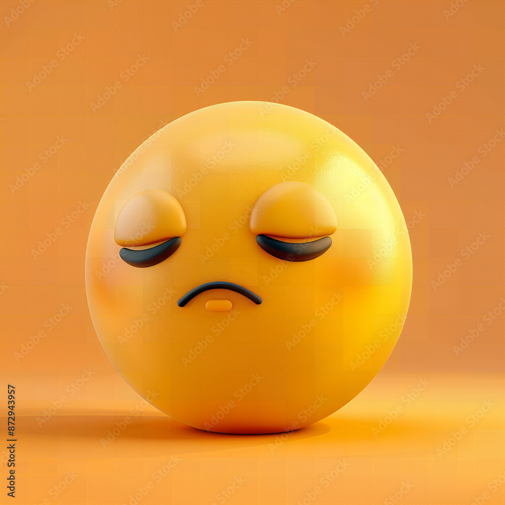 Fototapeta premium emoji sad emotion