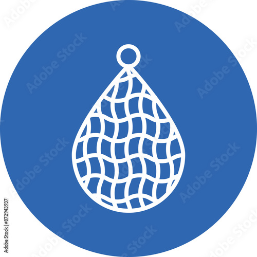 Gillnet line circle icon