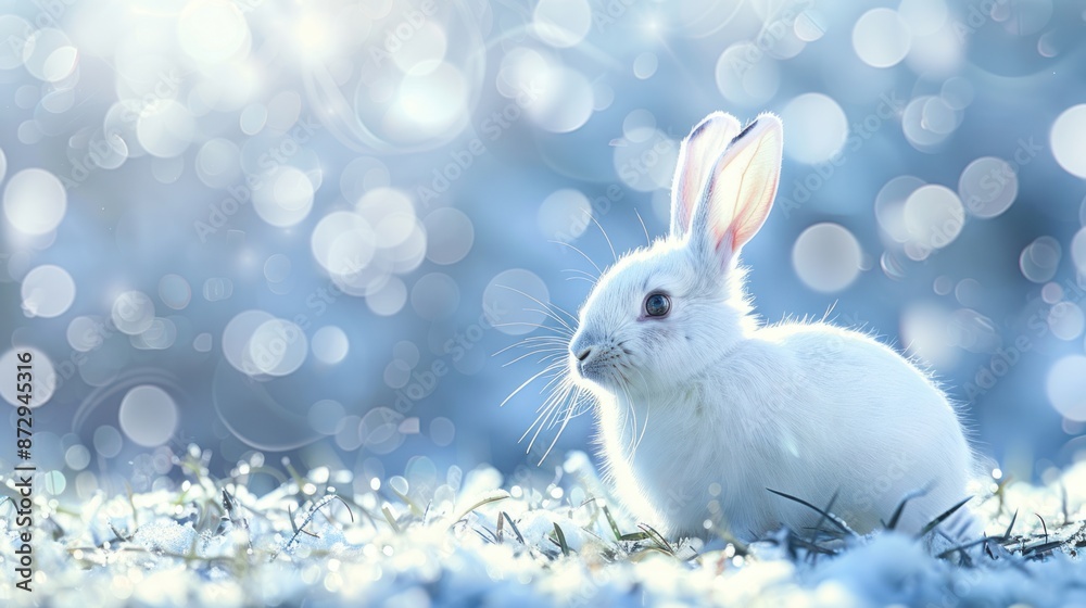 White Rabbit in Winter Wonderland White Rabbit in Winter Wonderland