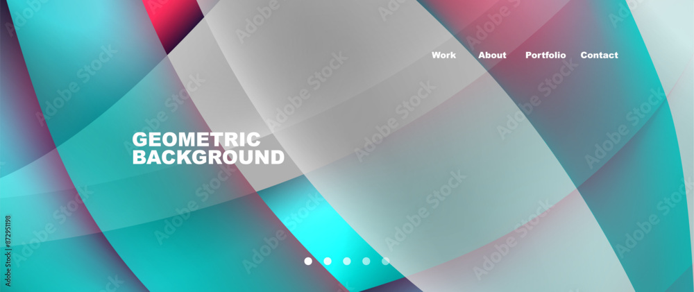 Web page design with geometric elements - circle and wave. Techno art concept. Vector Illustration For Wallpaper, Banner, Background, Card, Book Illustration, landing page Web page design with geometric elements - circle and wave. Techno art concept. Vector Illustration For Wallpaper, Banner, Background, Card, Book Illustration, landing page
