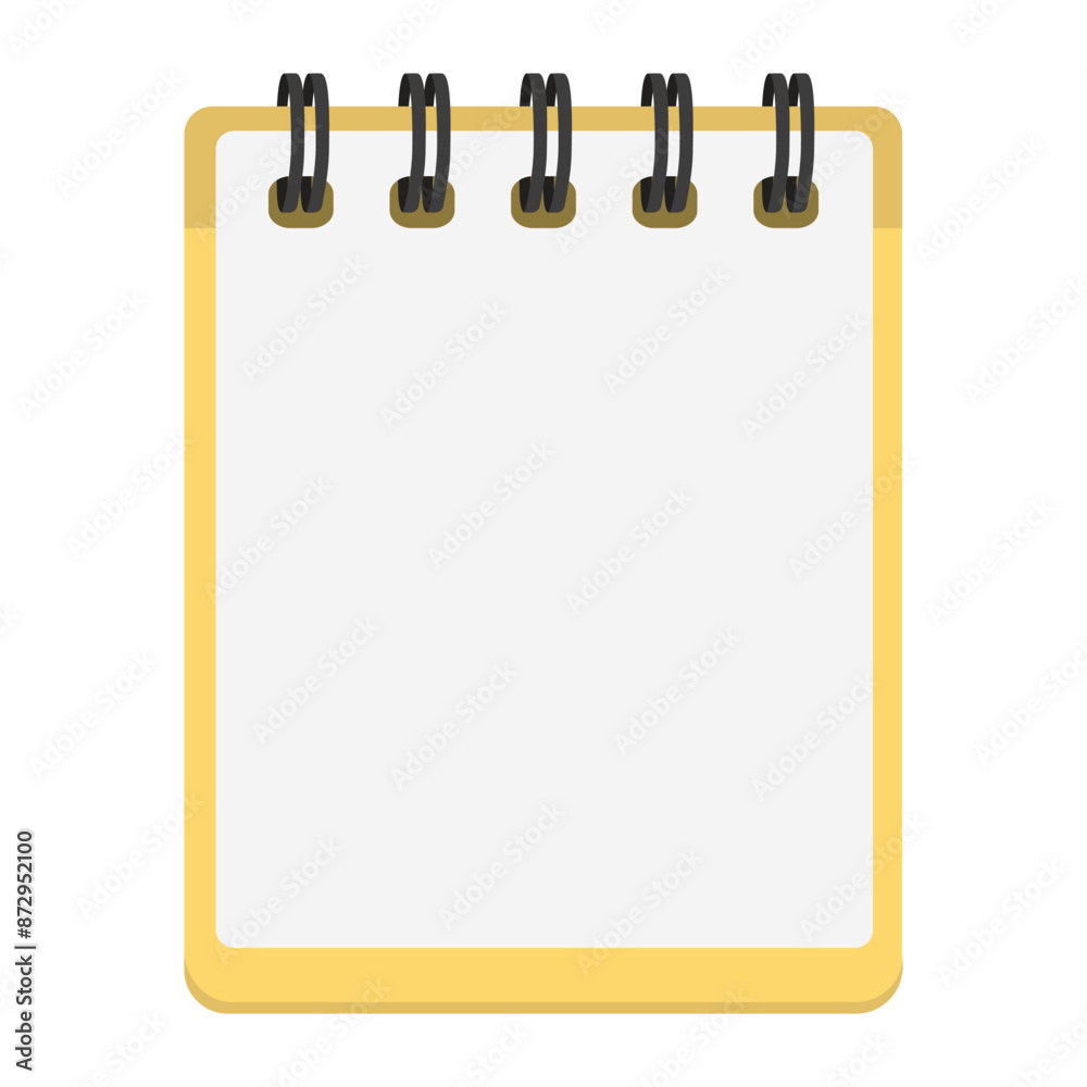 Spiral bound notepad, note pad set of illustrations. diary, post-it note, memo, Vector drawing. Isolated. Spiral bound notepad, note pad set of illustrations. diary, post-it note, memo, Vector drawing. Isolated.