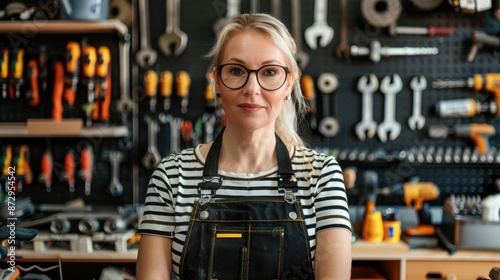 The woman in the workshop