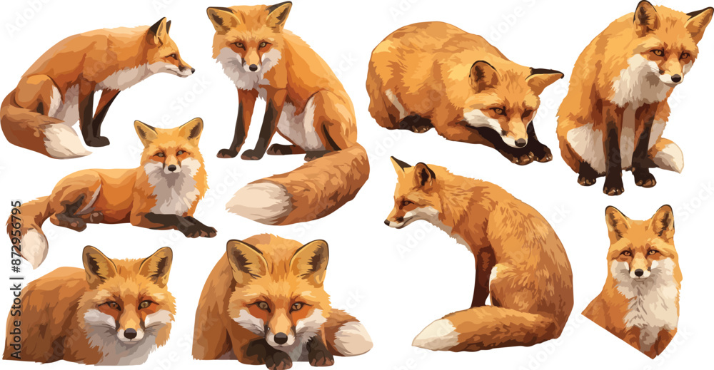 fox watercolor clipart fox watercolor clipart