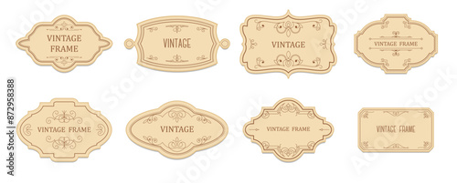 Vintage Labels and Frames Set