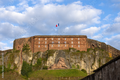 Citadel of Belfort in France by day in spring