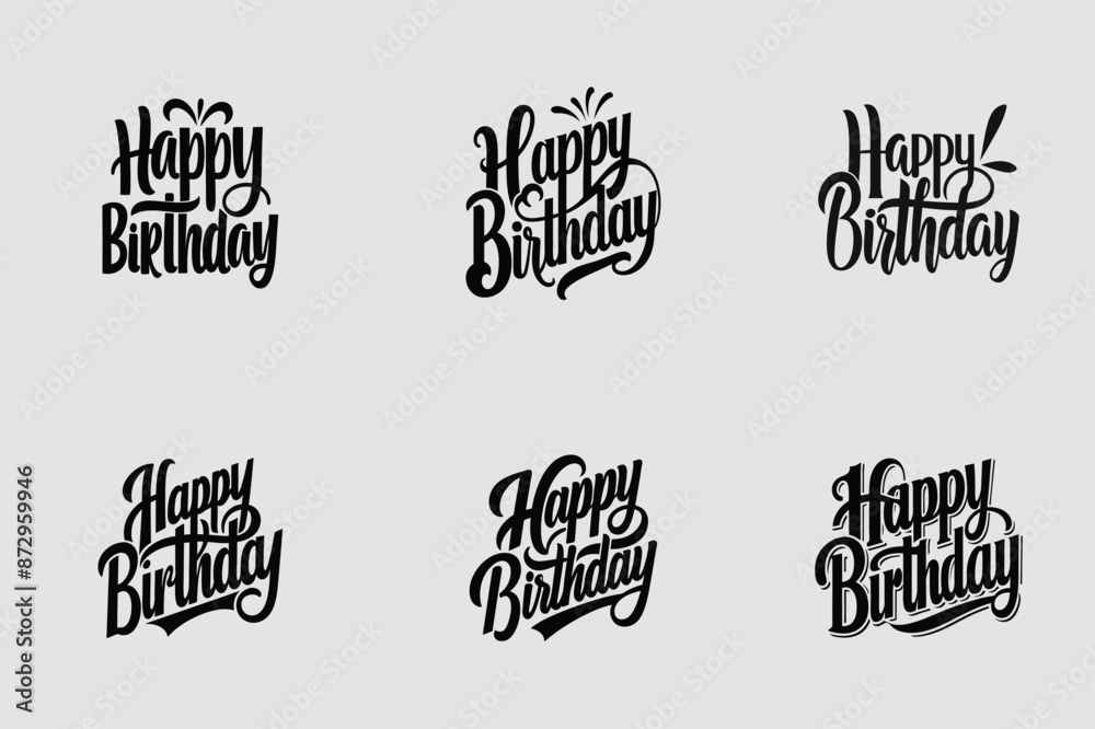 Fototapeta premium Happy Birthday vector art illustration