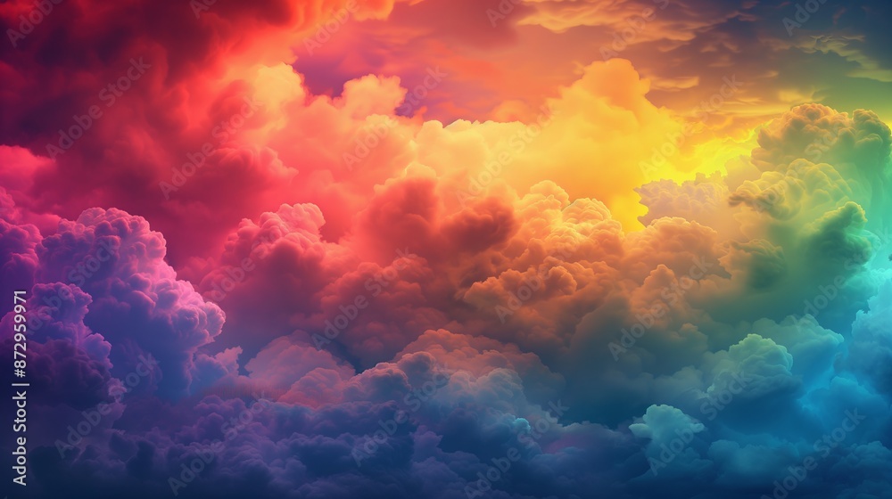 colorful clouds. background. rainbow clouds colorful clouds. background. rainbow clouds